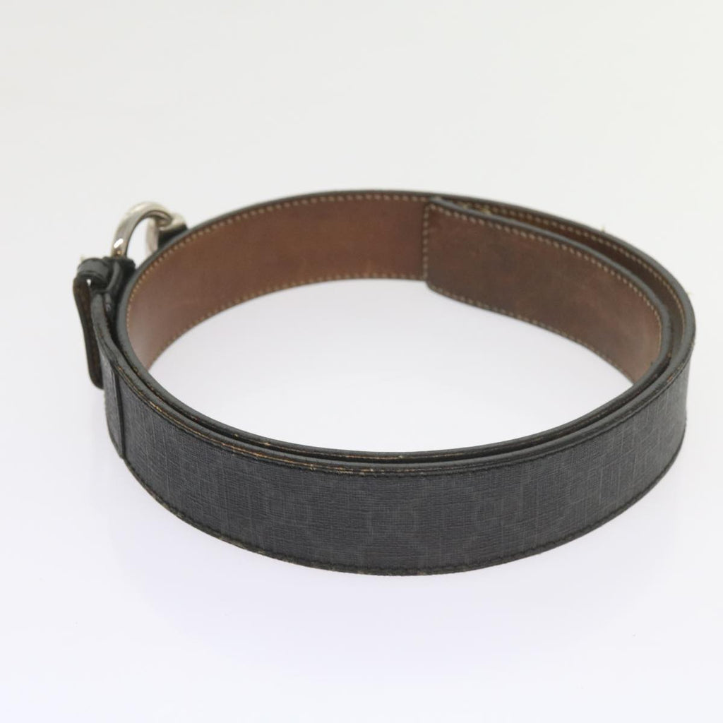 GUCCI GG Canvas Belt Leather 3Set Black bs9814