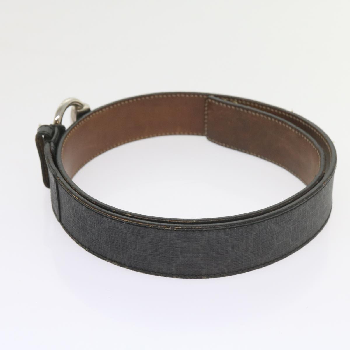GUCCI GG Canvas Belt Leather 3Set Black bs9814