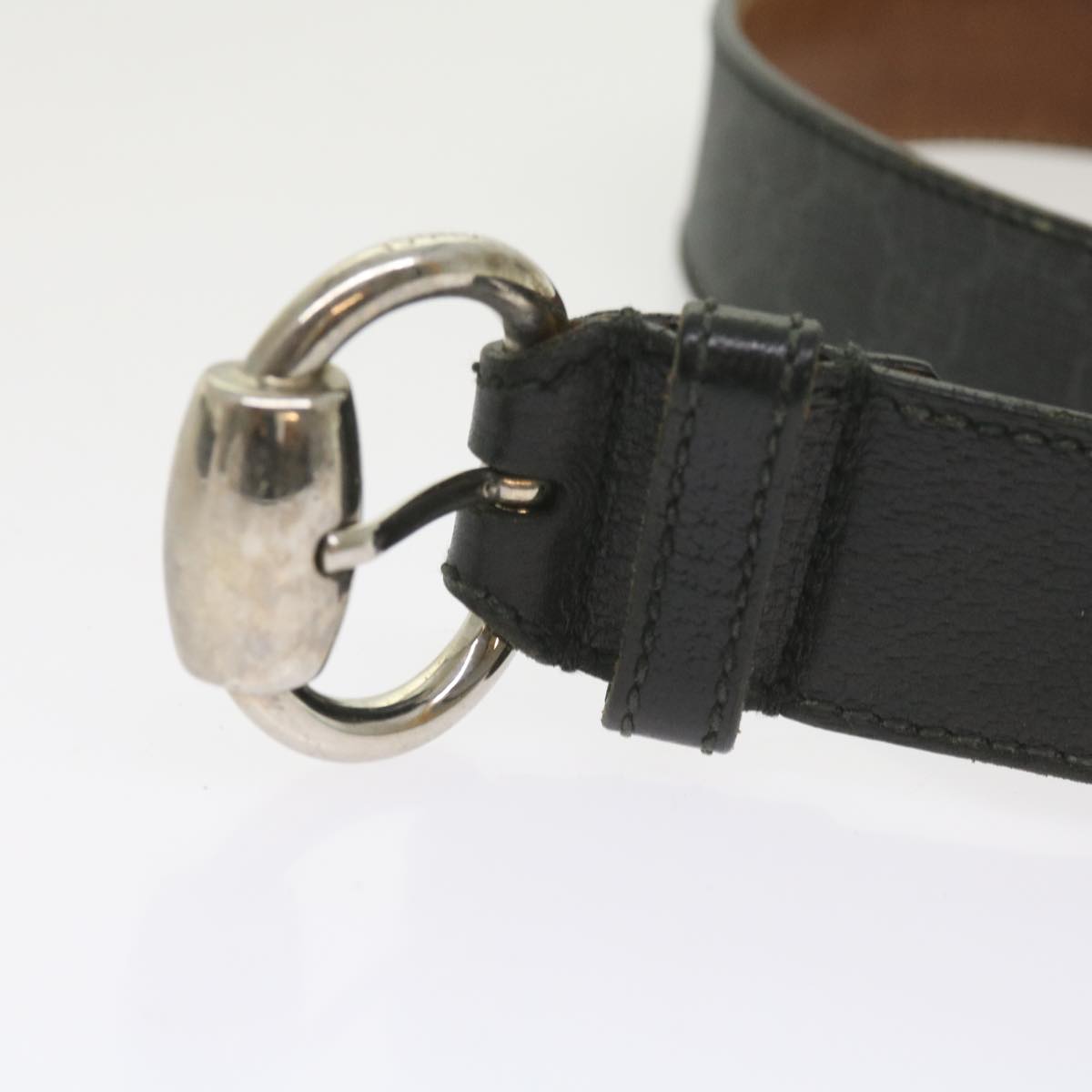 GUCCI GG Canvas Belt Leather 3Set Black bs9814