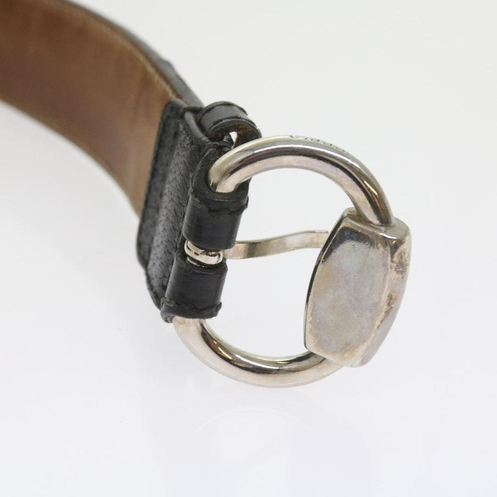 GUCCI GG Canvas Belt Leather 3Set Black bs9814