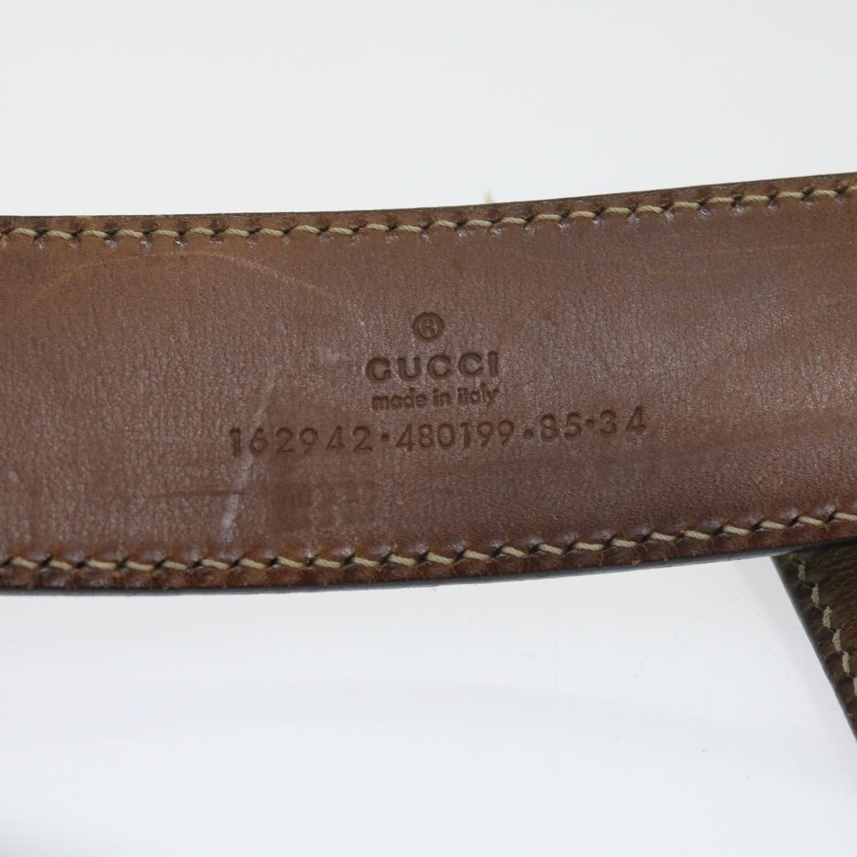 GUCCI GG Canvas Belt Leather 3Set Black bs9814