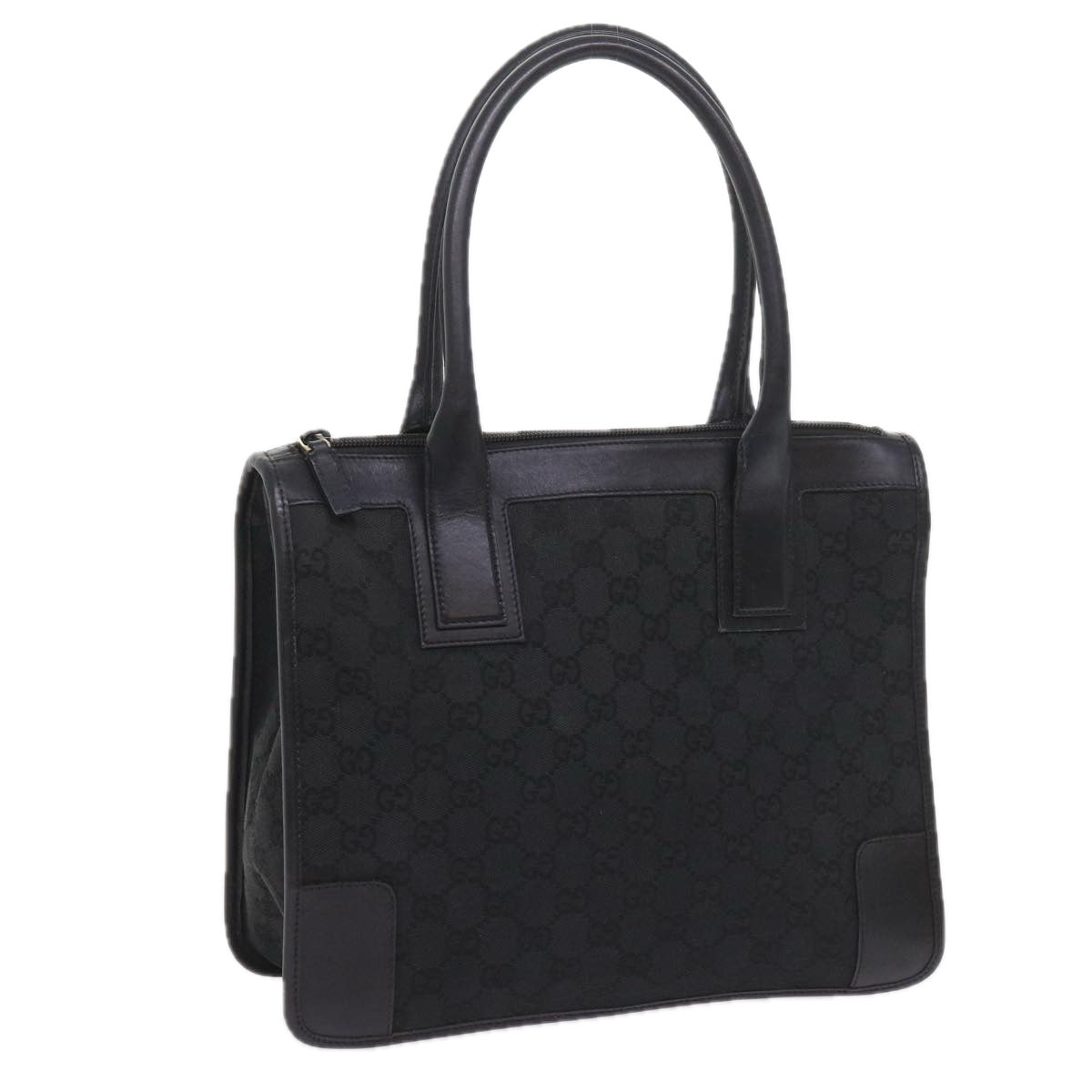 GUCCI GG Canvas Tote Bag Black 000 0855 002112 bs9819