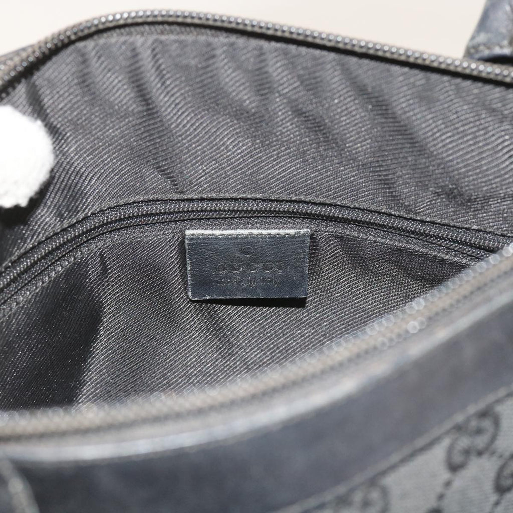 GUCCI GG Canvas Tote Bag Black 000 0855 002112 bs9819