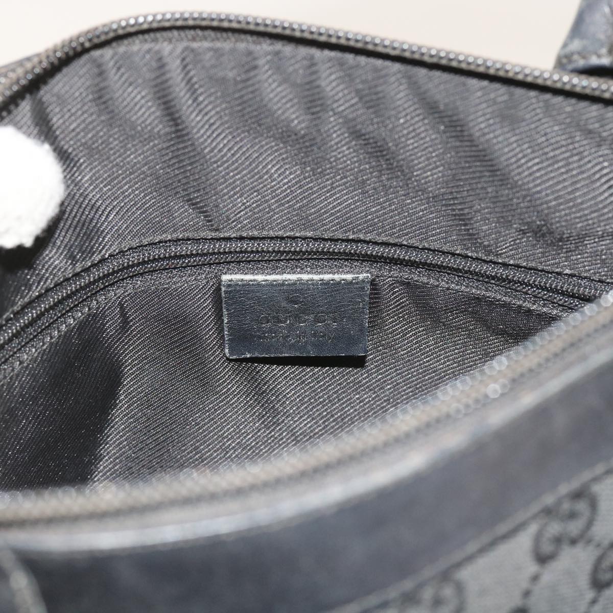 GUCCI GG Canvas Tote Bag Black 000 0855 002112 bs9819