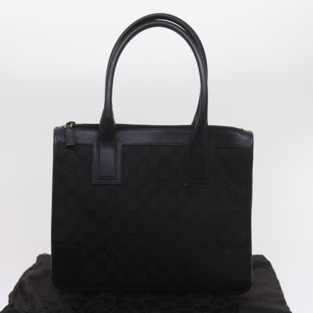 GUCCI GG Canvas Tote Bag Black 000 0855 002112 bs9819
