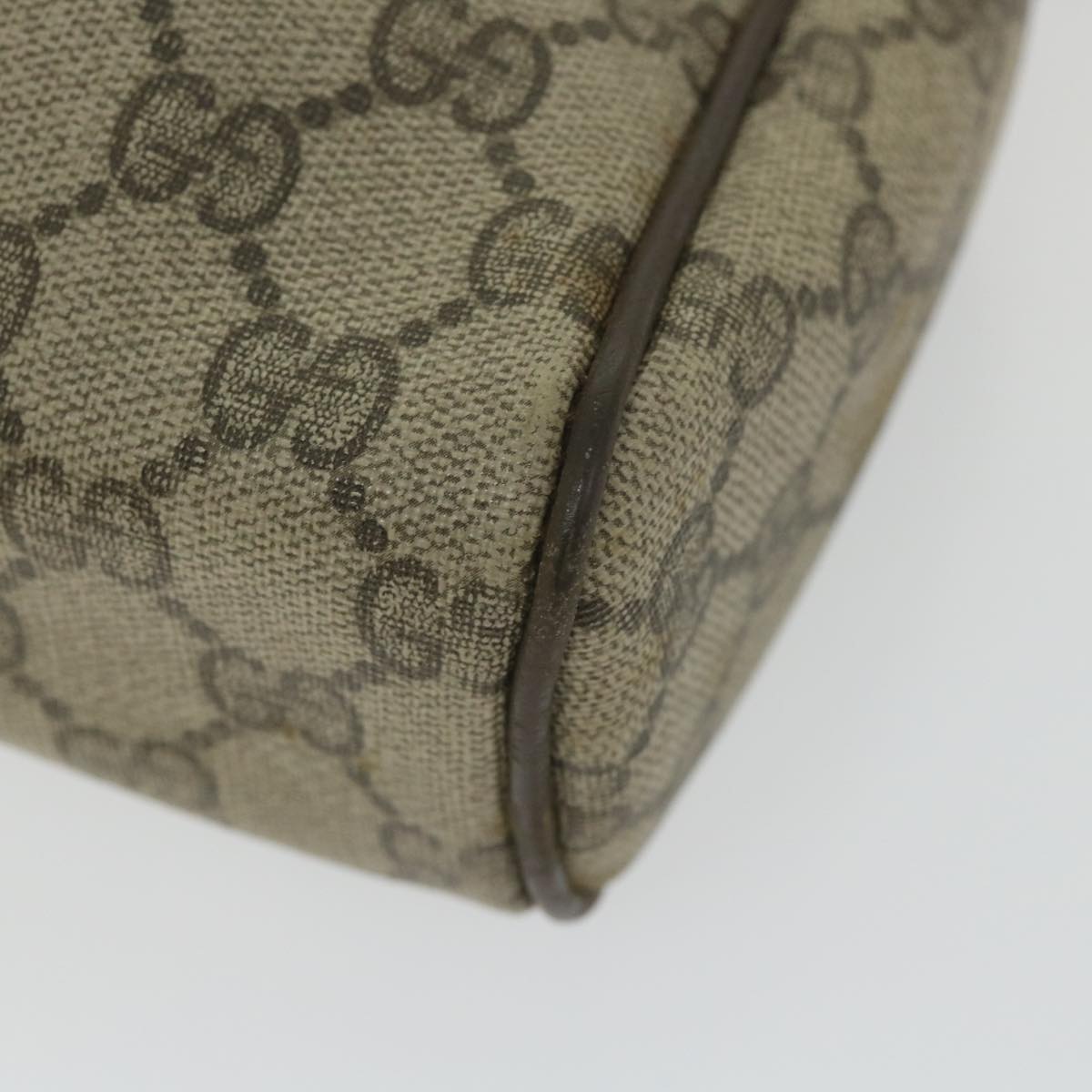 GUCCI GG Supreme Web Sherry Line Clutch Bag Beige Red 63 014 3553 bs9830