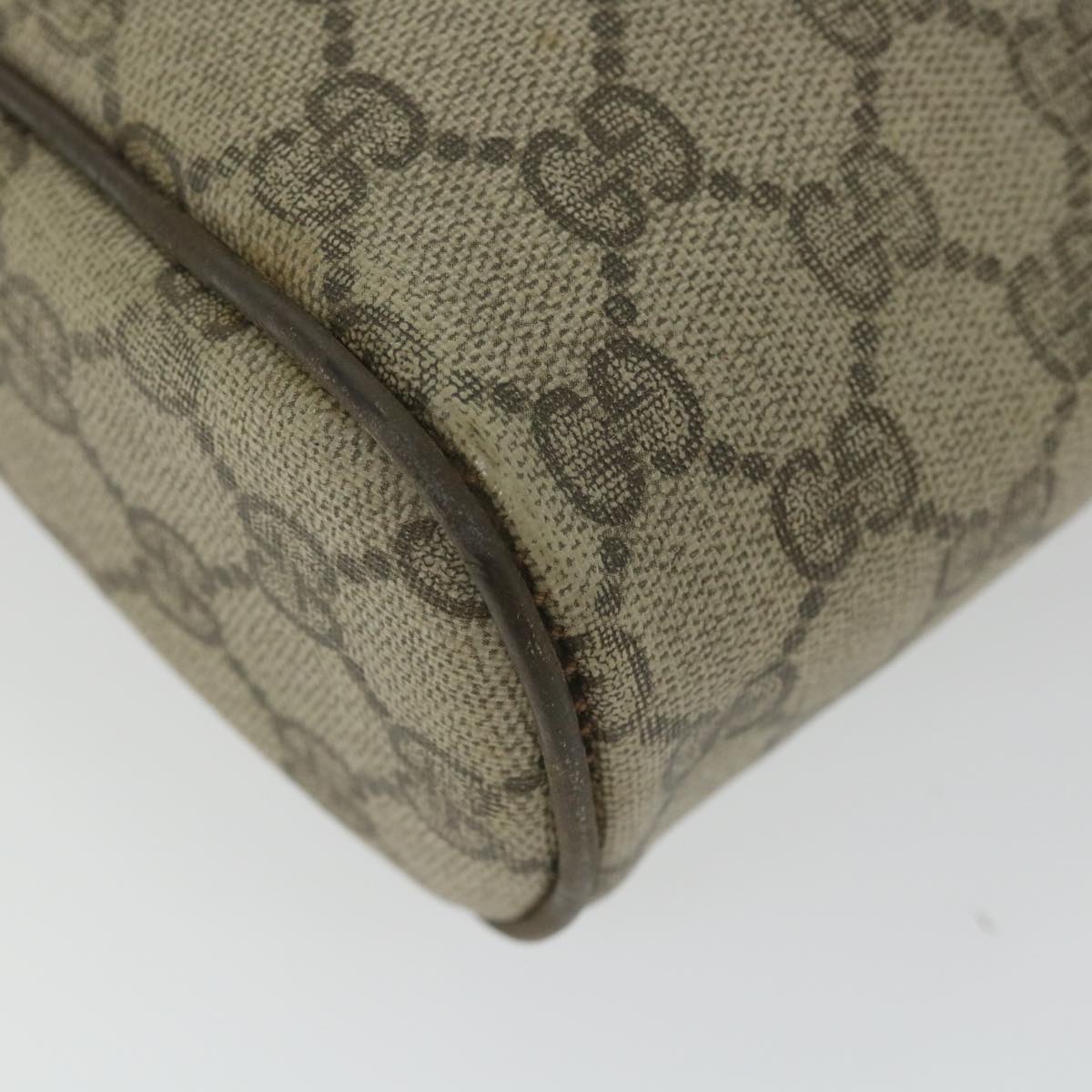 GUCCI GG Supreme Web Sherry Line Clutch Bag Beige Red 63 014 3553 bs9830