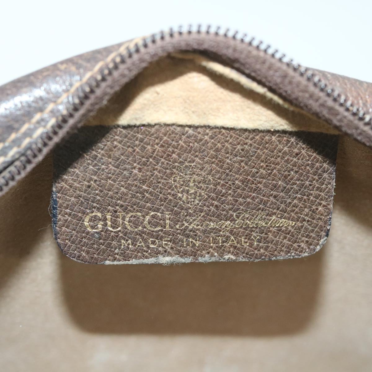 GUCCI GG Supreme Web Sherry Line Clutch Bag Beige Red 63 014 3553 bs9830