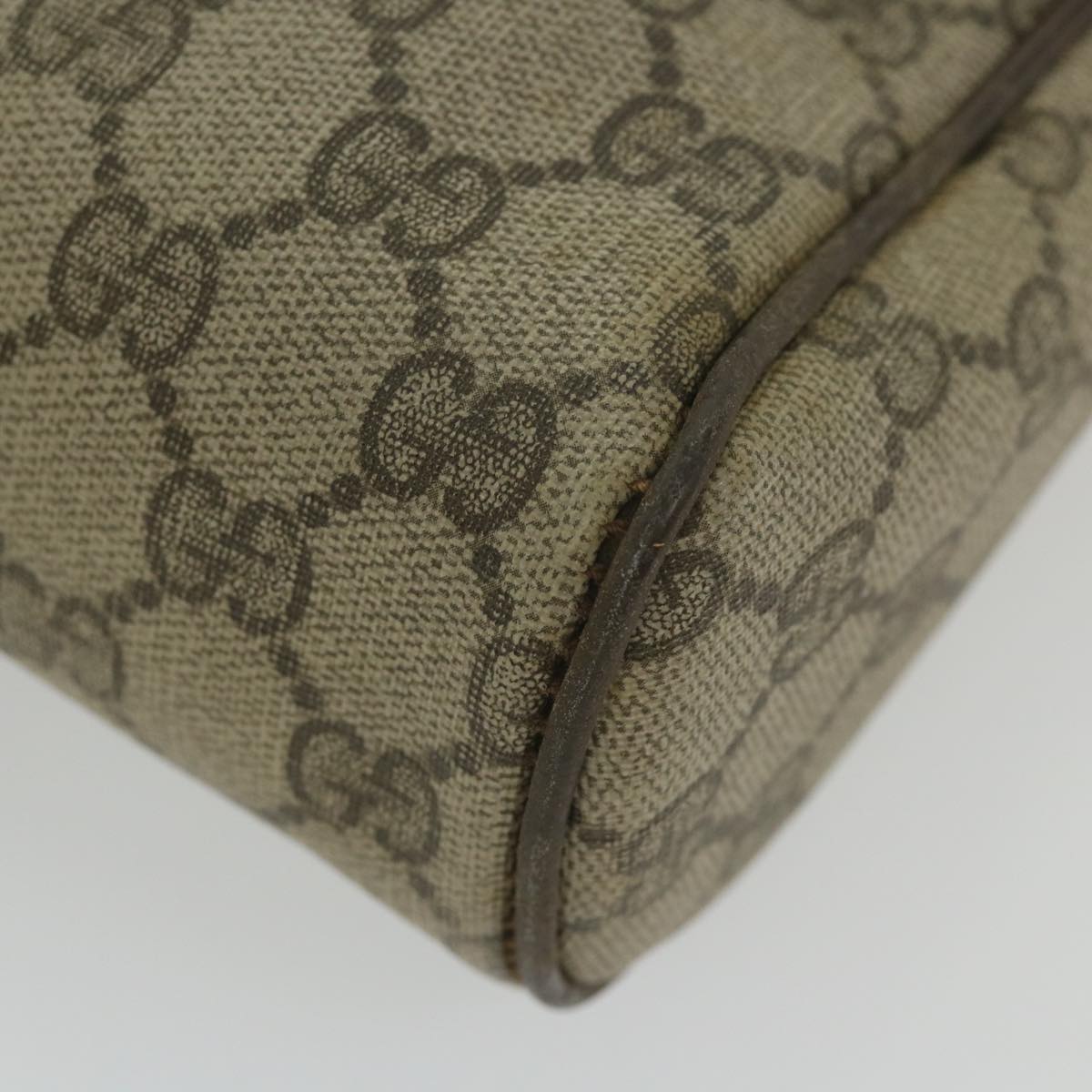 GUCCI GG Supreme Web Sherry Line Clutch Bag Beige Red 63 014 3553 bs9830