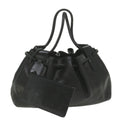 GUCCI Hand Bag Leather Black 101290 bs9831