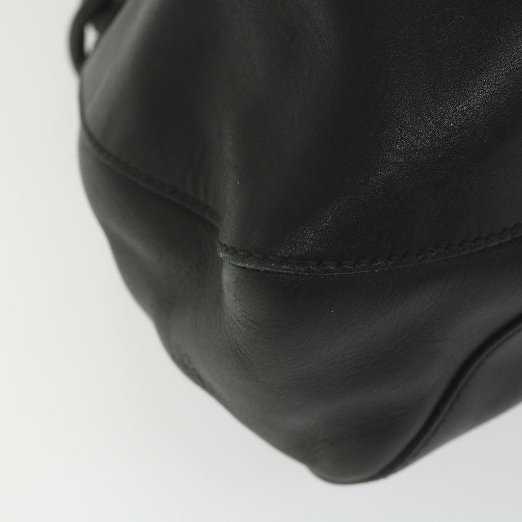 GUCCI Hand Bag Leather Black 101290 bs9831
