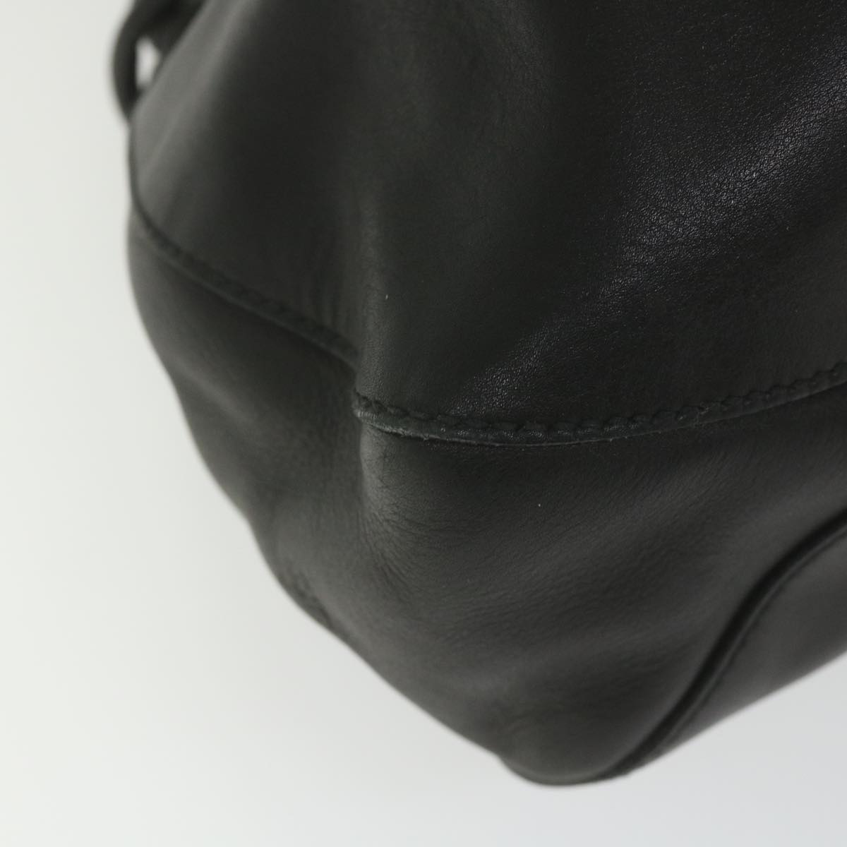 GUCCI Hand Bag Leather Black 101290 bs9831