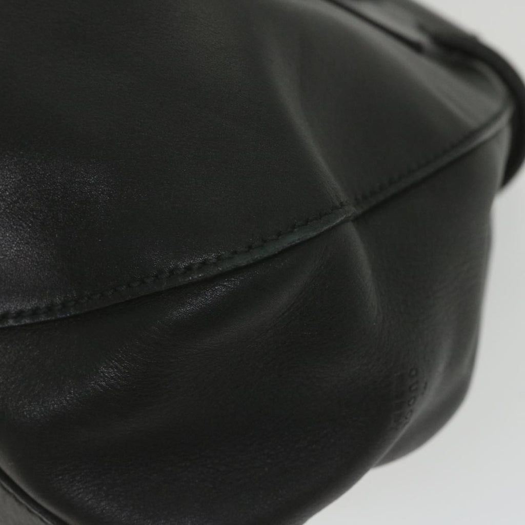 GUCCI Hand Bag Leather Black 101290 bs9831