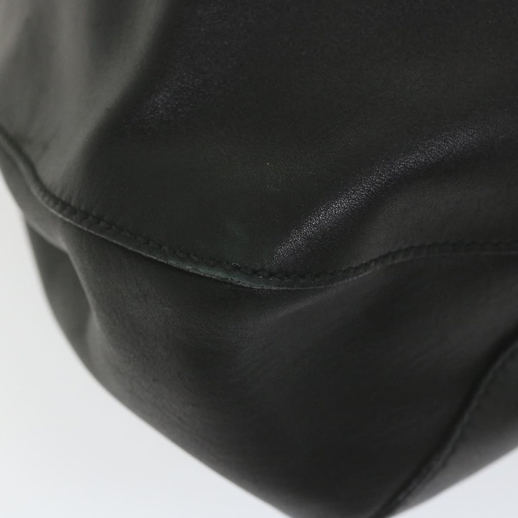 GUCCI Hand Bag Leather Black 101290 bs9831