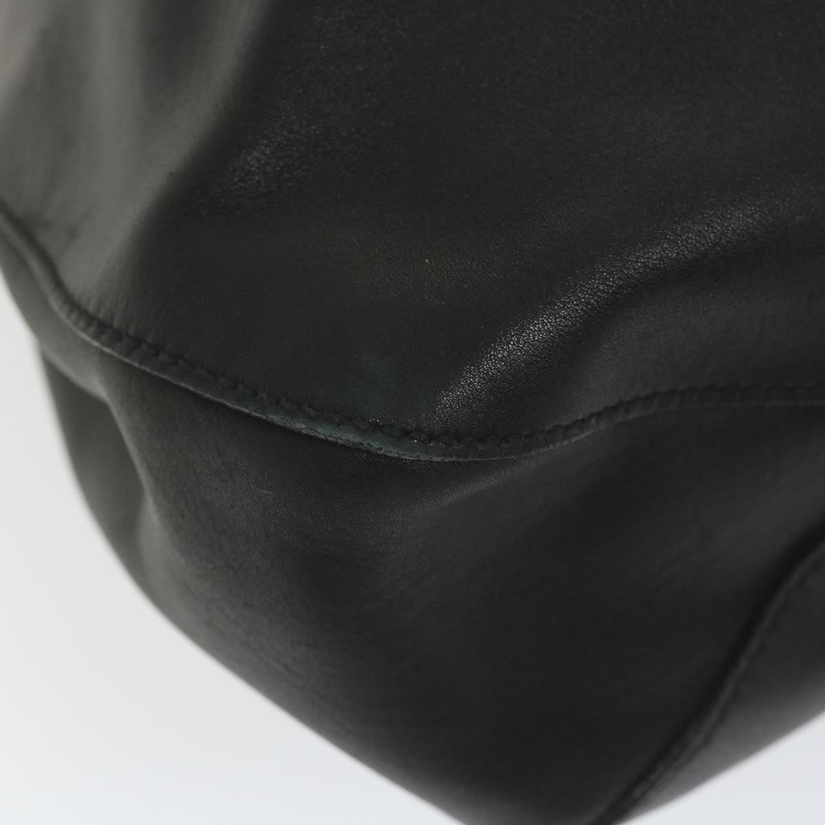 GUCCI Hand Bag Leather Black 101290 bs9831