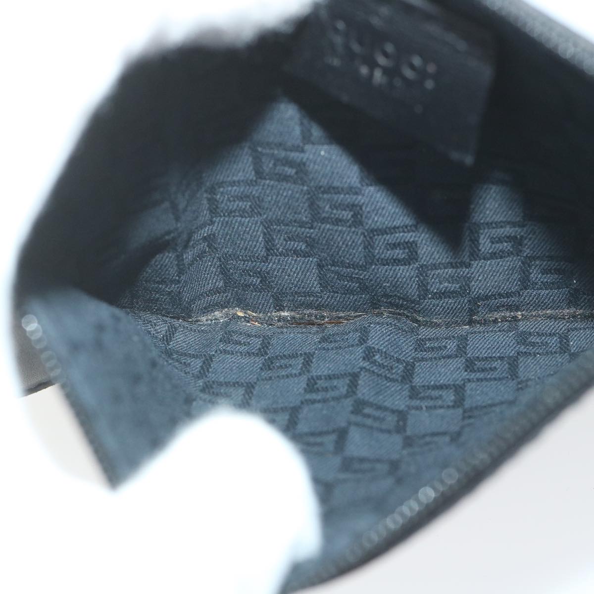 GUCCI Hand Bag Leather Black 101290 bs9831