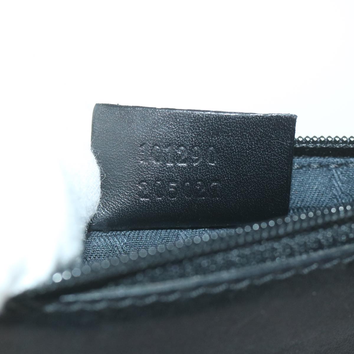 GUCCI Hand Bag Leather Black 101290 bs9831