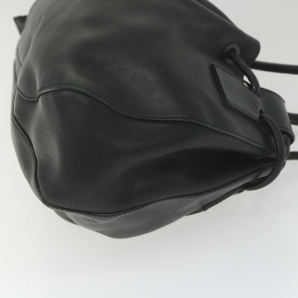 GUCCI Hand Bag Leather Black 101290 bs9831
