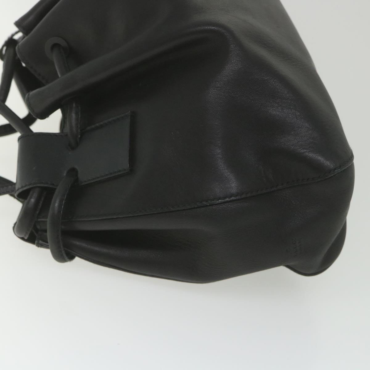 GUCCI Hand Bag Leather Black 101290 bs9831