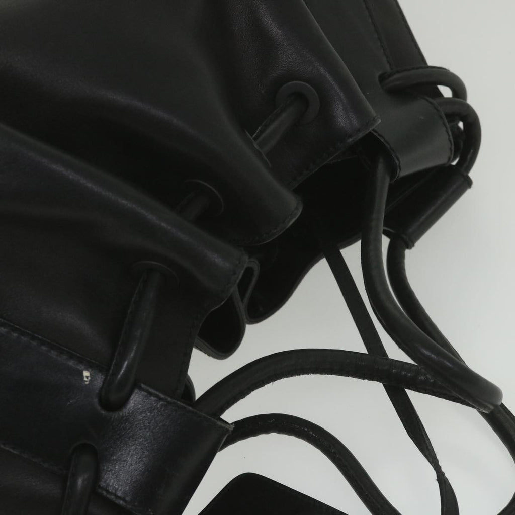 GUCCI Hand Bag Leather Black 101290 bs9831
