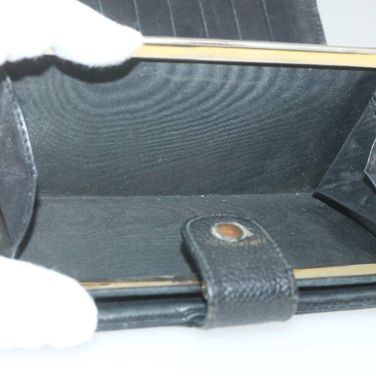 CHANEL Wallet Caviar Skin Black CC bs9845