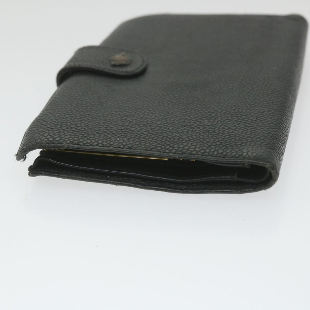 CHANEL Wallet Caviar Skin Black CC bs9845