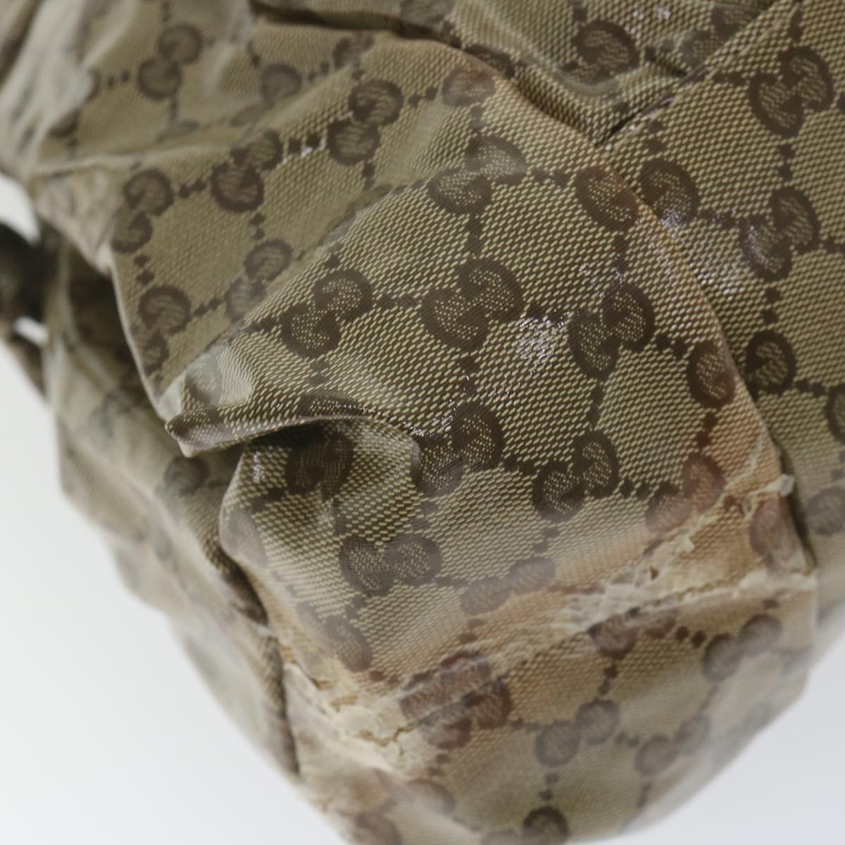 GUCCI GG Crystal Hand Bag Beige 197021 bs9865