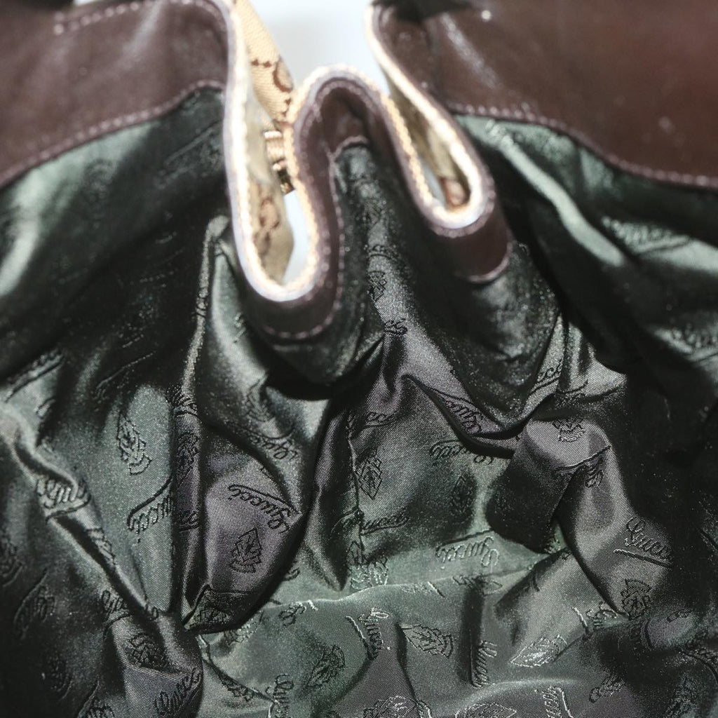 GUCCI GG Crystal Hand Bag Beige 197021 bs9865