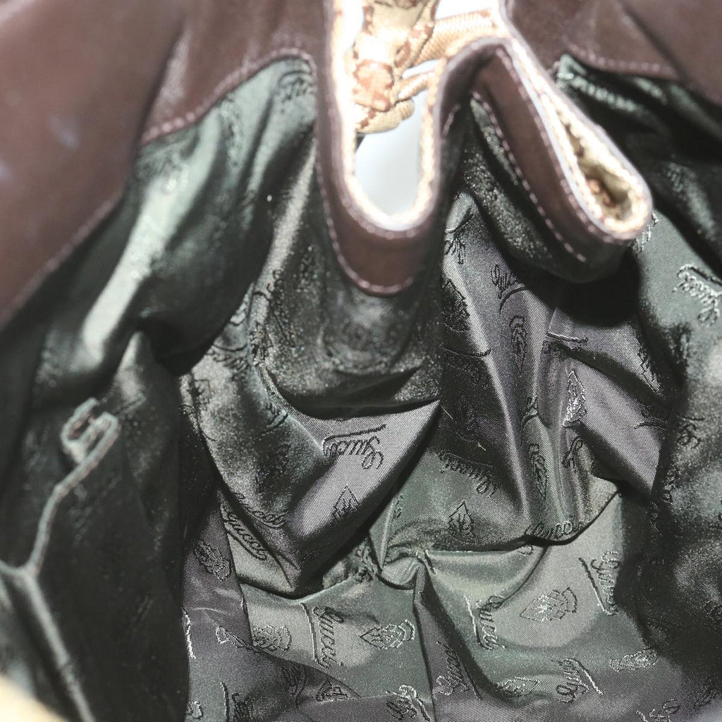 GUCCI GG Crystal Hand Bag Beige 197021 bs9865