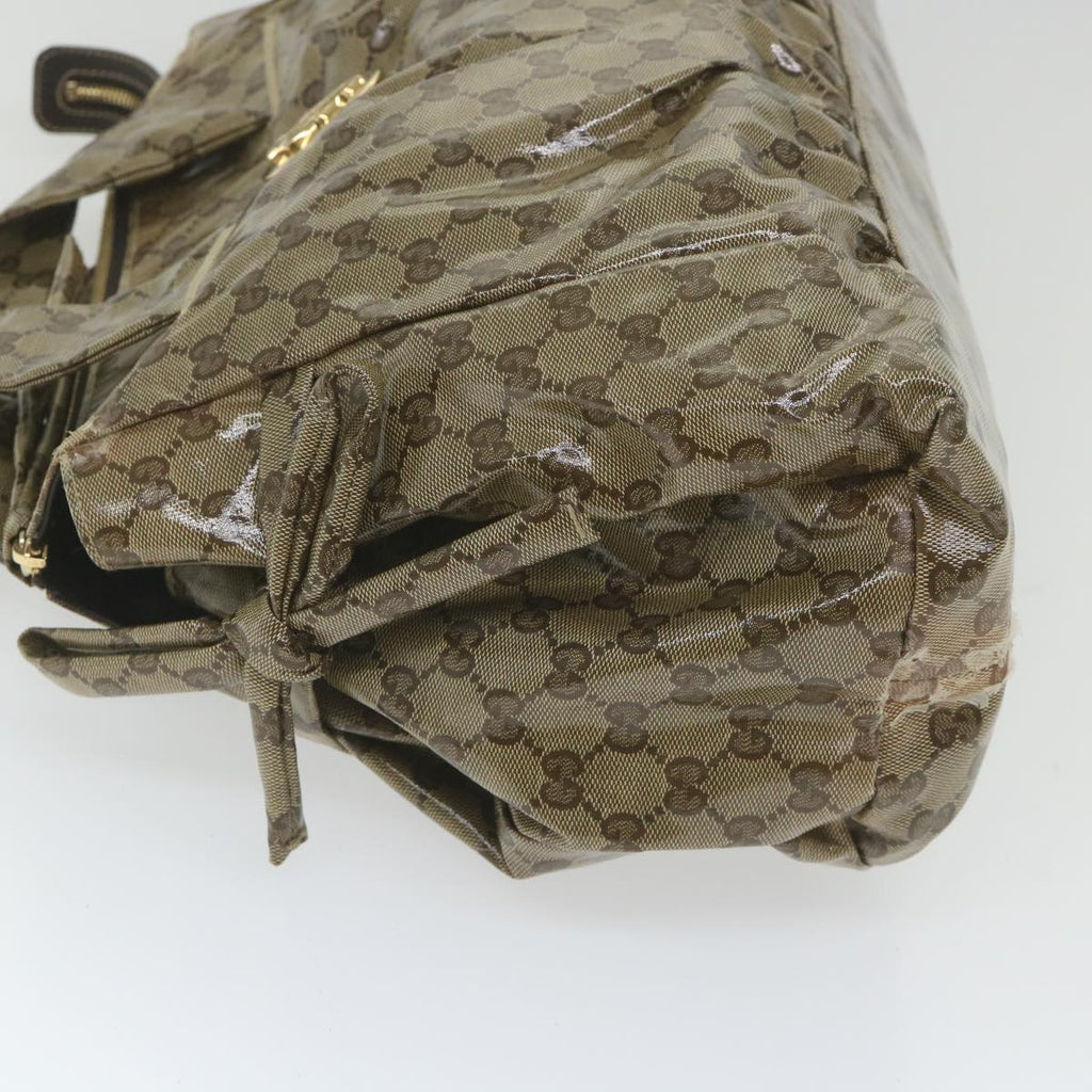 GUCCI GG Crystal Hand Bag Beige 197021 bs9865