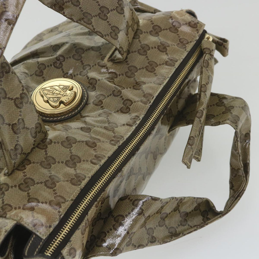 GUCCI GG Crystal Hand Bag Beige 197021 bs9865
