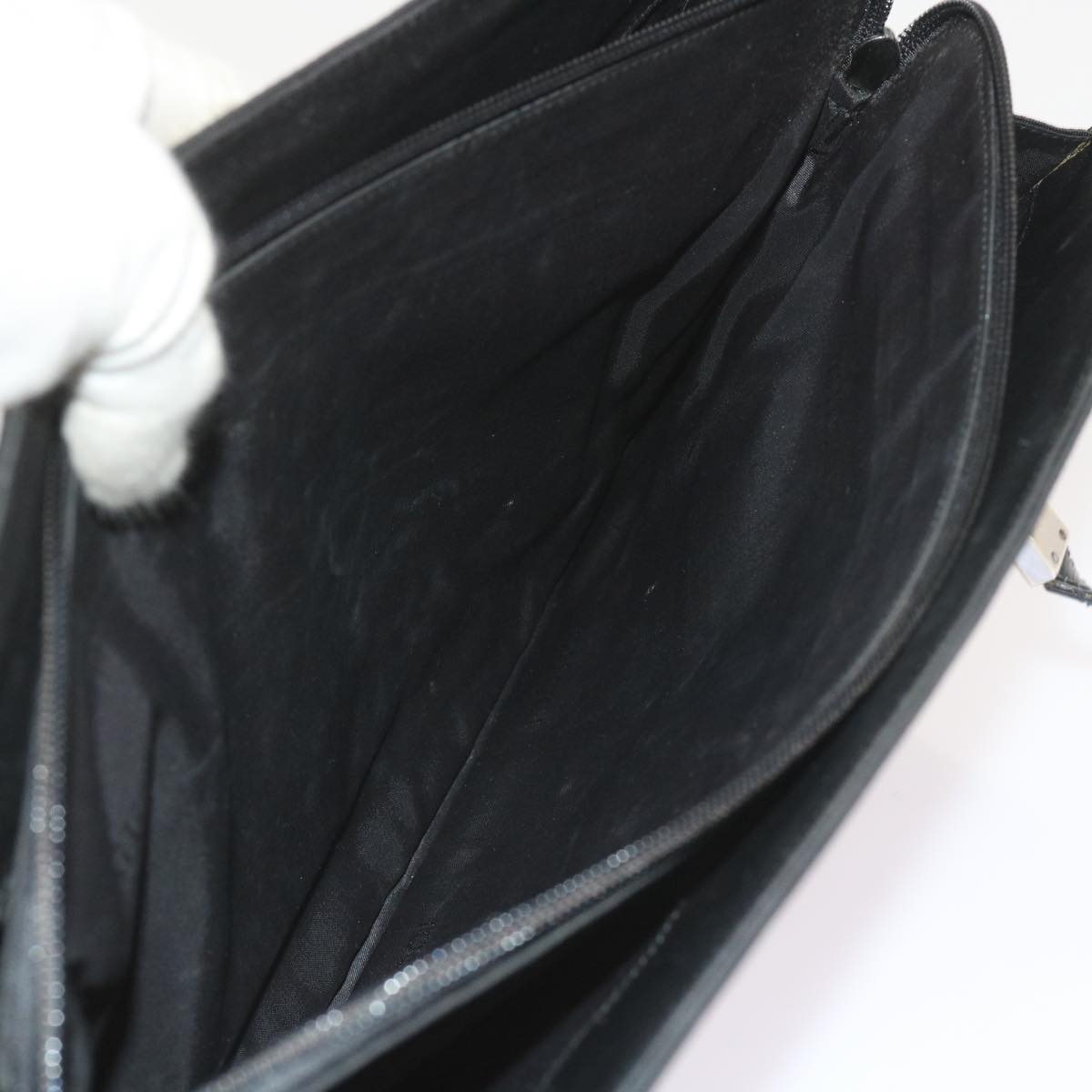 GUCCI Shoulder Bag Canvas Black 001 3264 002113 bs9866