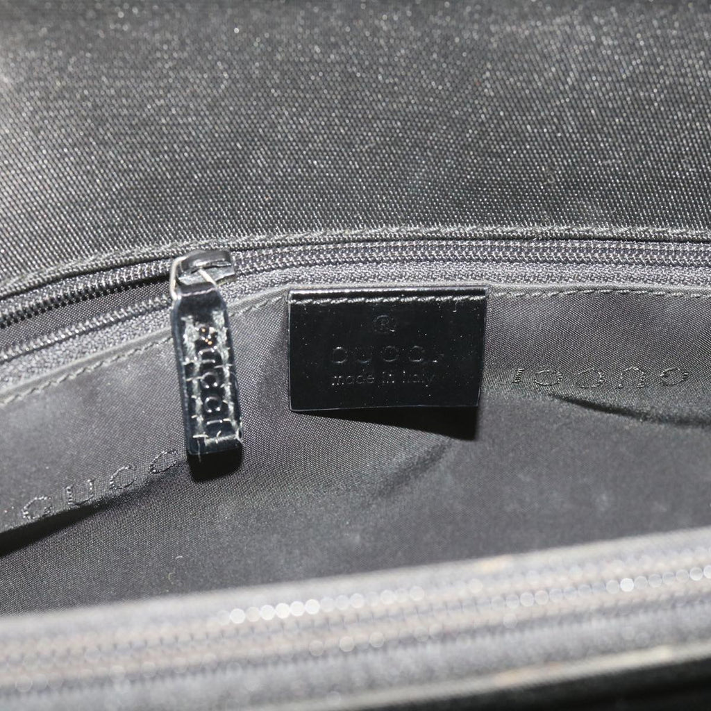 GUCCI Shoulder Bag Canvas Black 001 3264 002113 bs9866