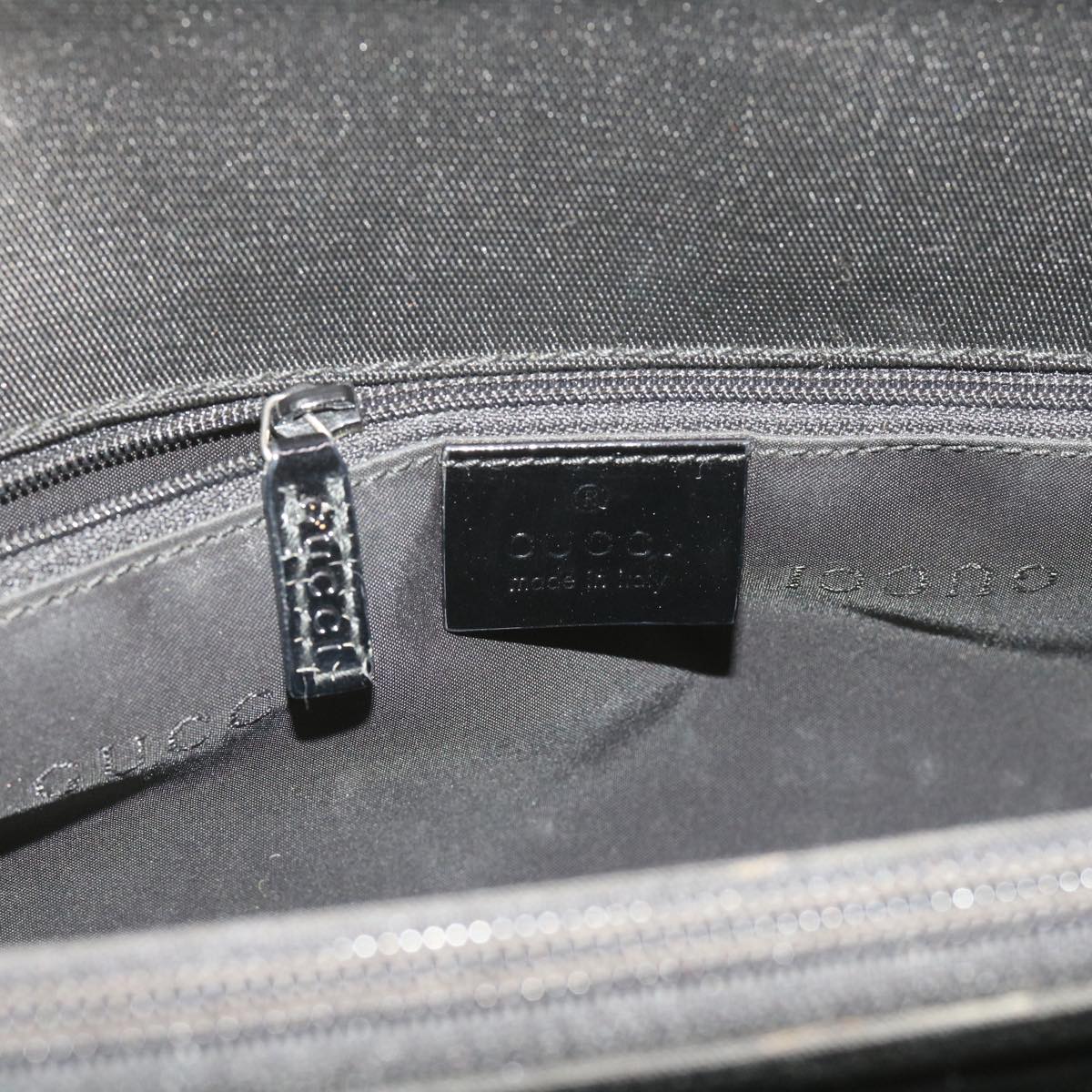 GUCCI Shoulder Bag Canvas Black 001 3264 002113 bs9866