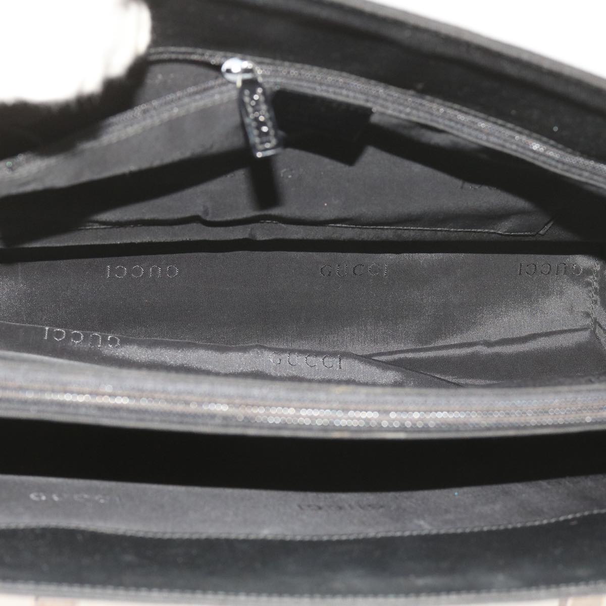 GUCCI Shoulder Bag Canvas Black 001 3264 002113 bs9866