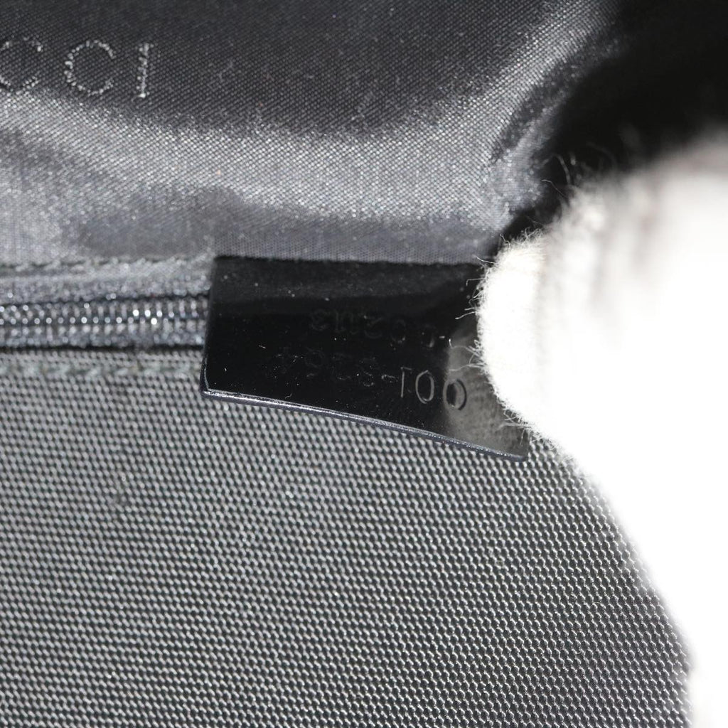 GUCCI Shoulder Bag Canvas Black 001 3264 002113 bs9866