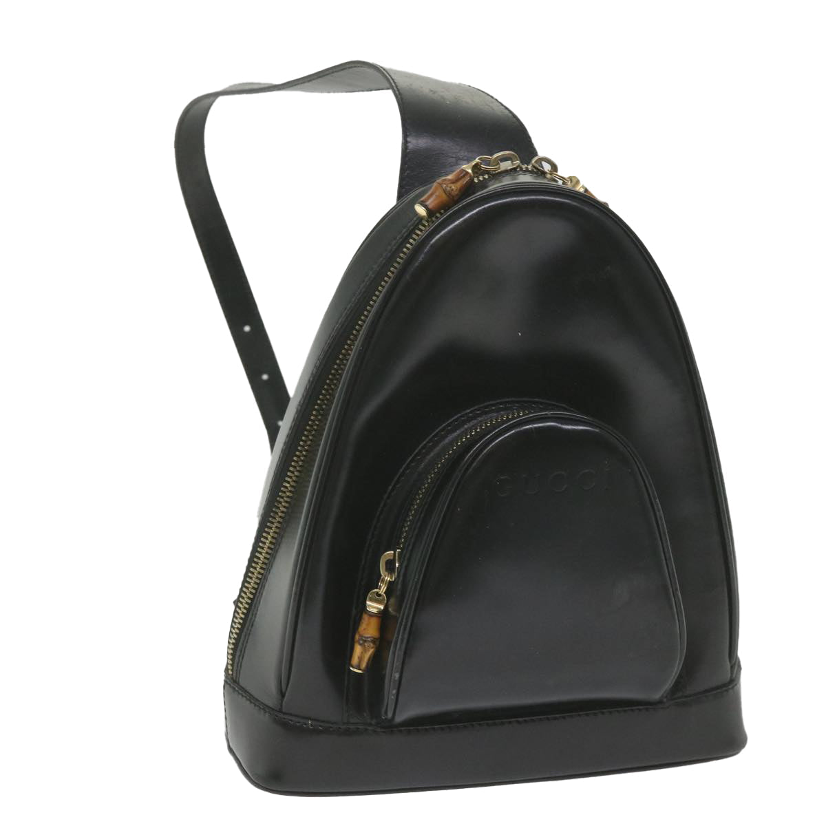 GUCCI Body Bag Leather Black 003 3444 0027 bs9919