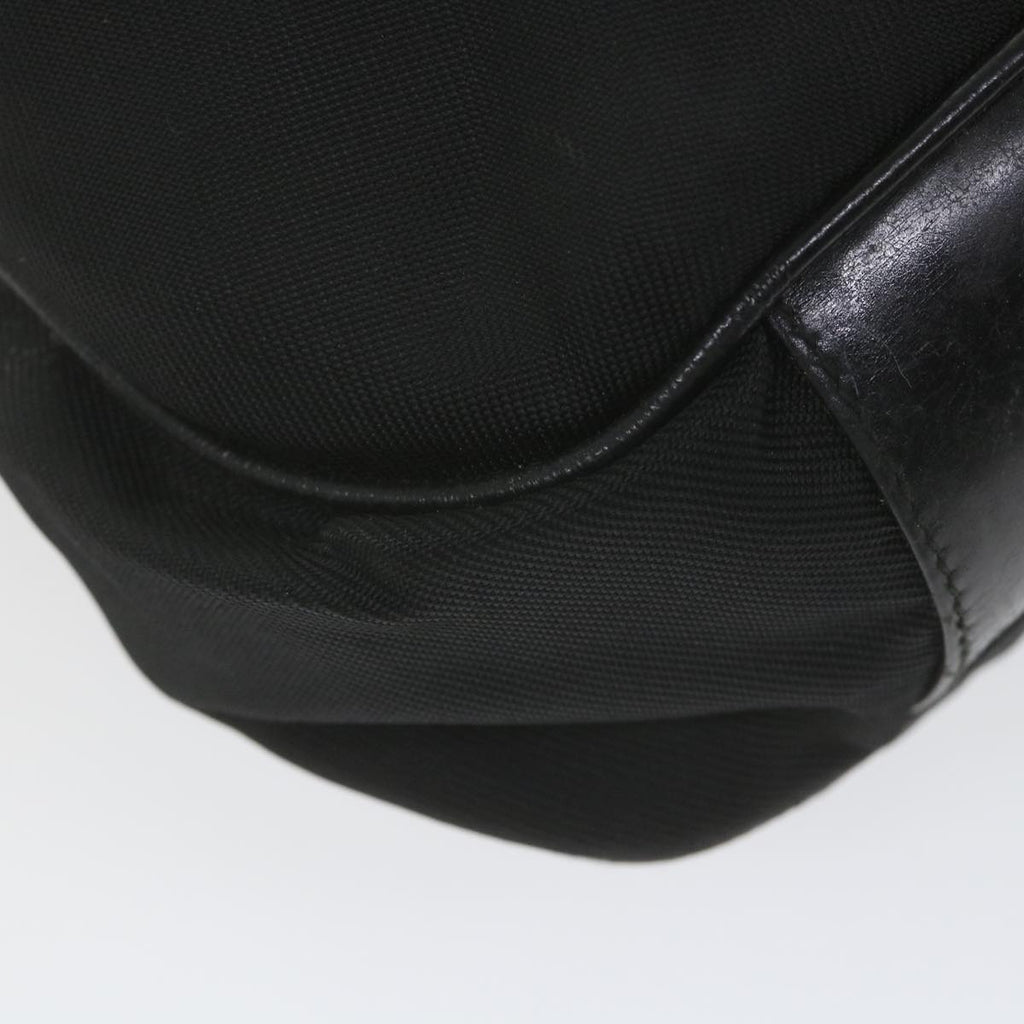 GUCCI Bamboo Shoulder Bag Canvas 2way Black 001 2123 1577 bs9929