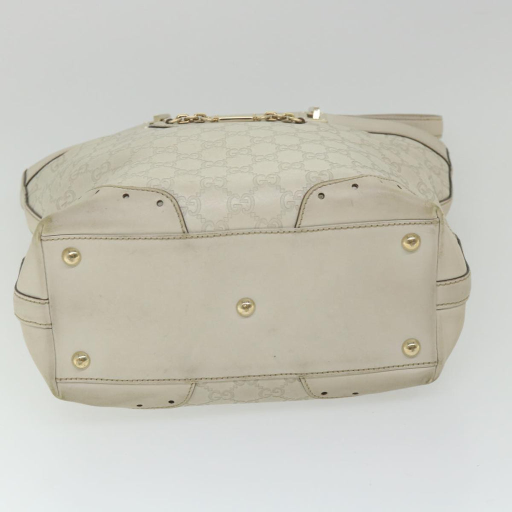 GUCCI GG Canvas Guccissima Shoulder Bag White 145984 bs9931