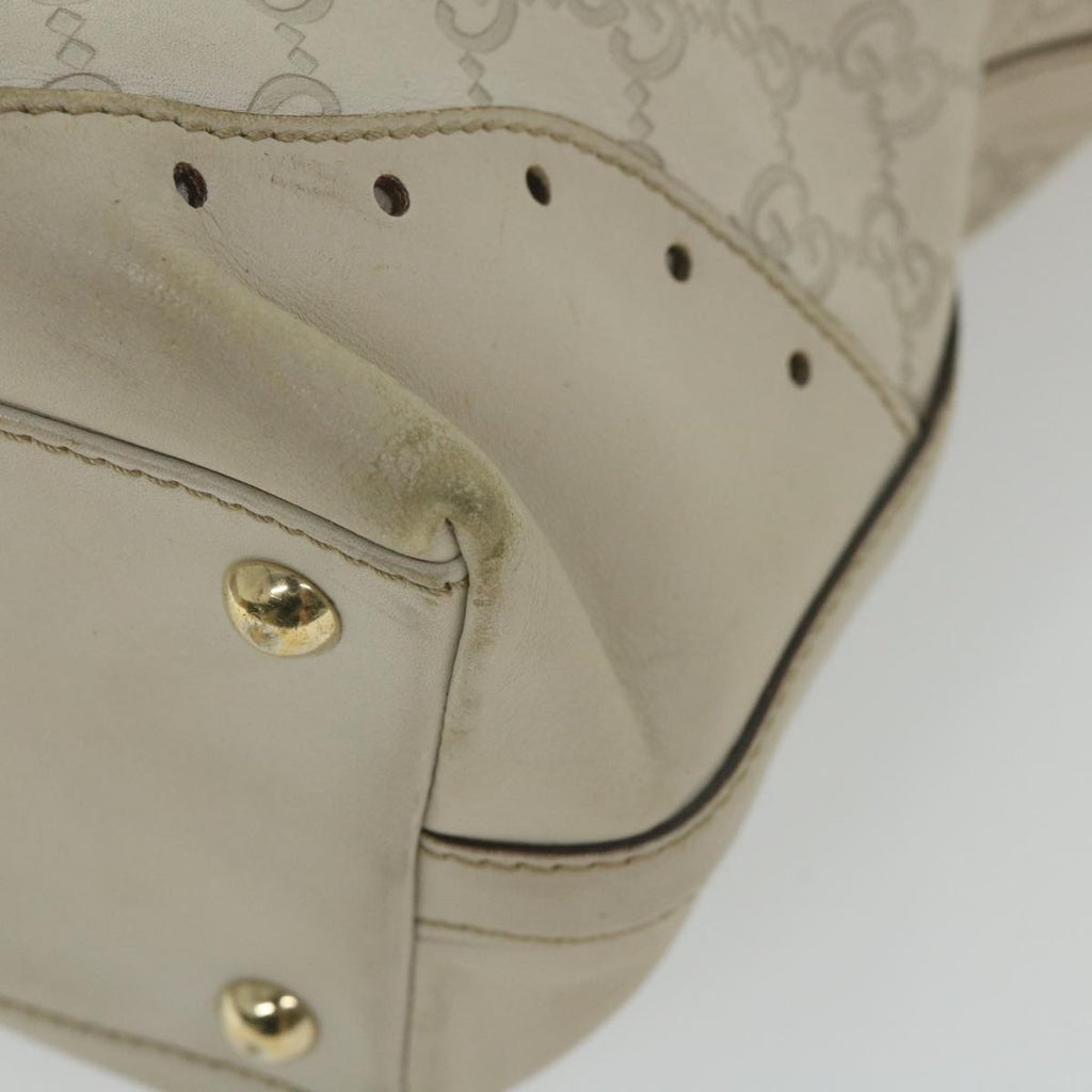 GUCCI GG Canvas Guccissima Shoulder Bag White 145984 bs9931