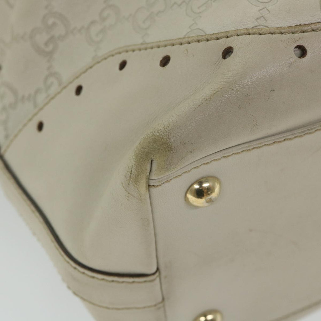 GUCCI GG Canvas Guccissima Shoulder Bag White 145984 bs9931