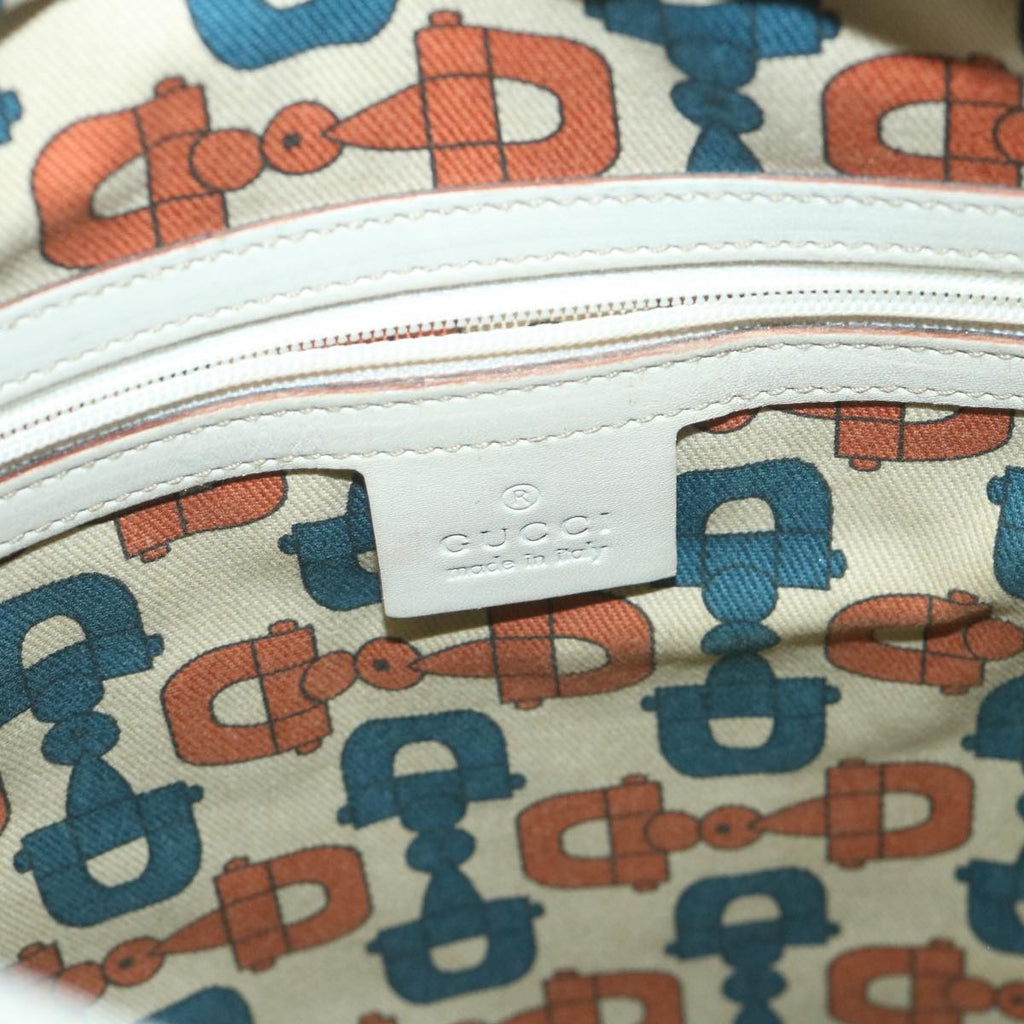 GUCCI GG Canvas Guccissima Shoulder Bag White 145984 bs9931