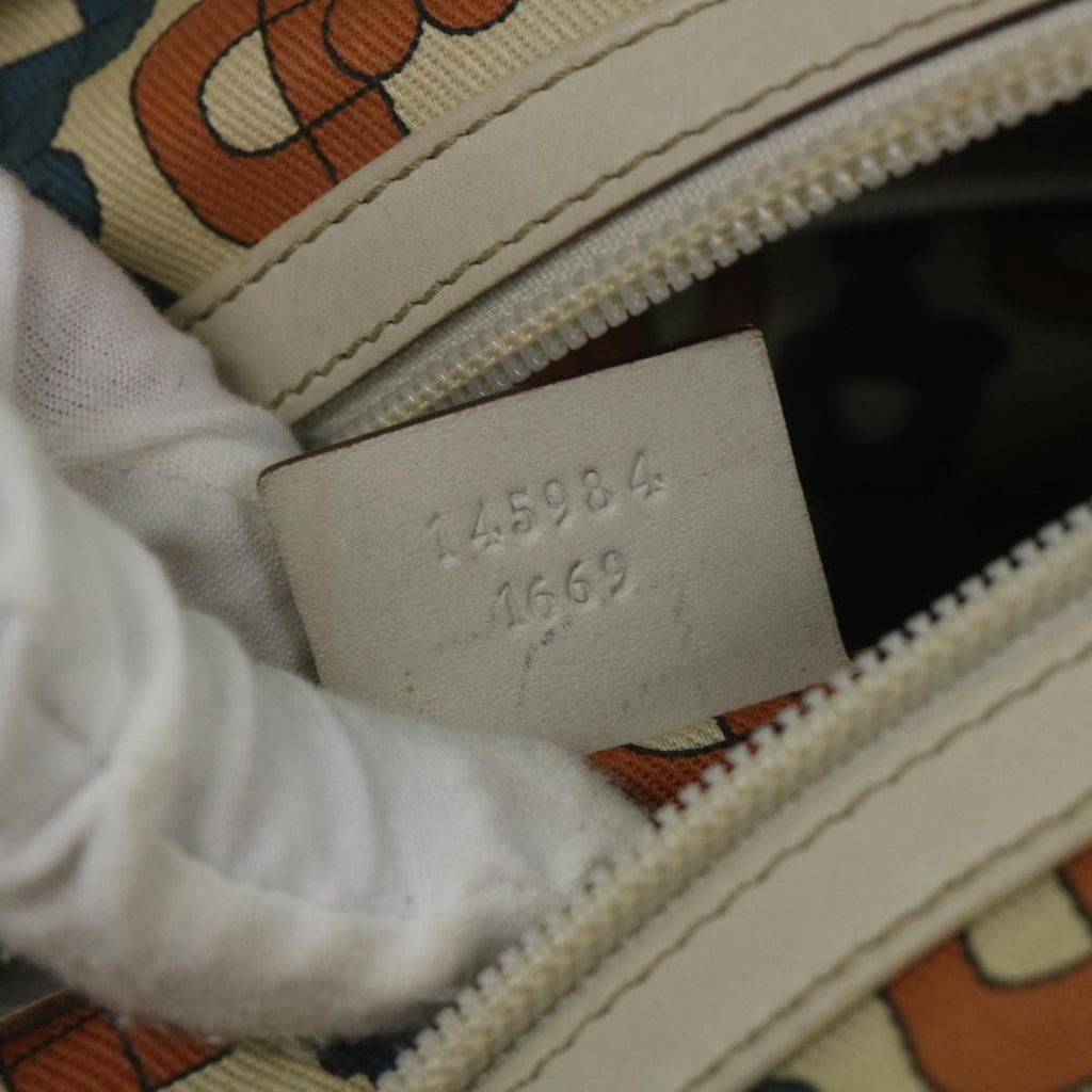 GUCCI GG Canvas Guccissima Shoulder Bag White 145984 bs9931