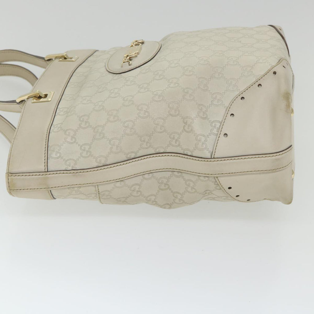 GUCCI GG Canvas Guccissima Shoulder Bag White 145984 bs9931