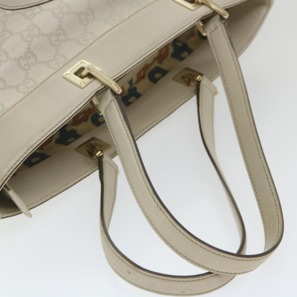 GUCCI GG Canvas Guccissima Shoulder Bag White 145984 bs9931