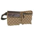 GUCCI GG Canvas Waist bag Beige 28566 bs9936