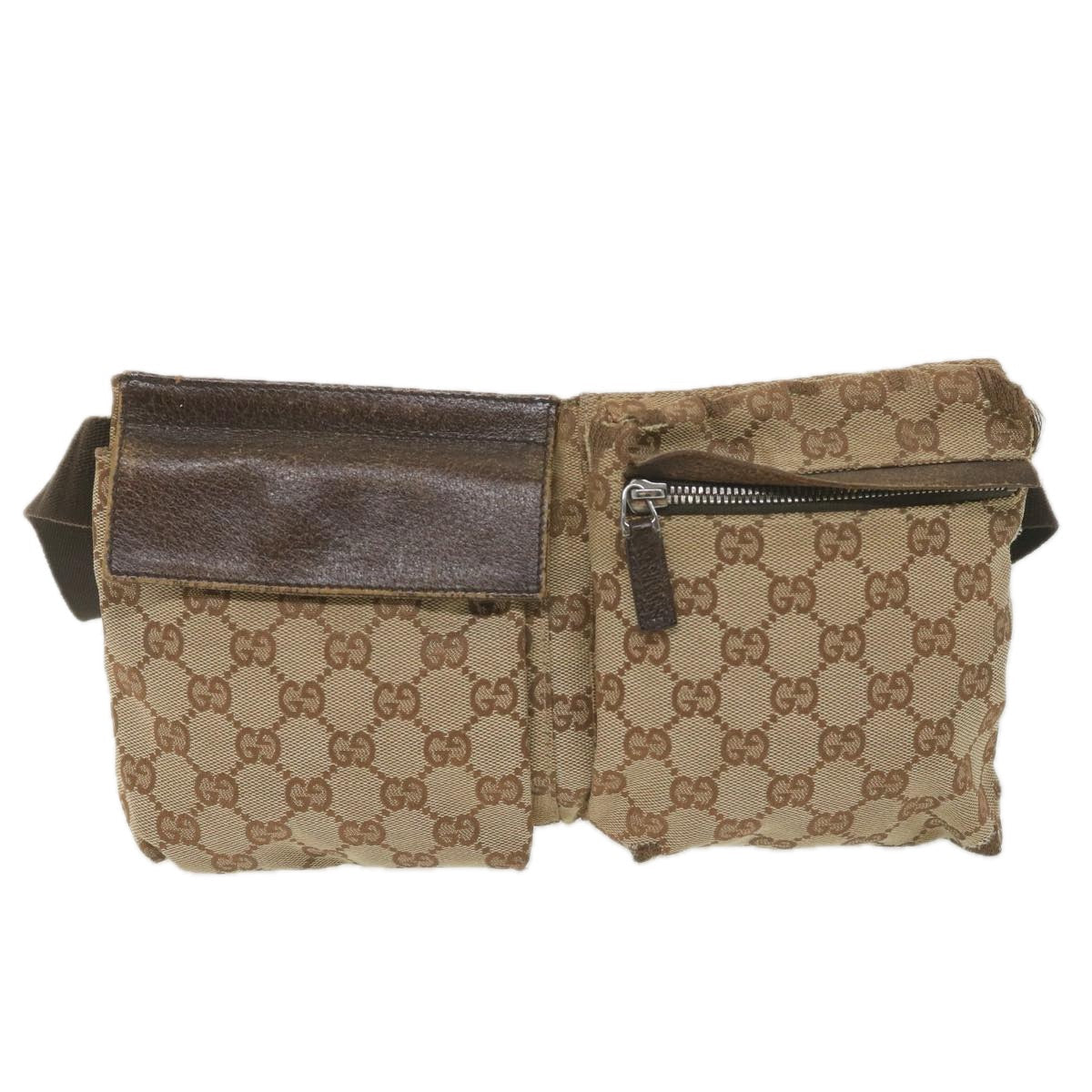 GUCCI GG Canvas Waist bag Beige 28566 bs9936