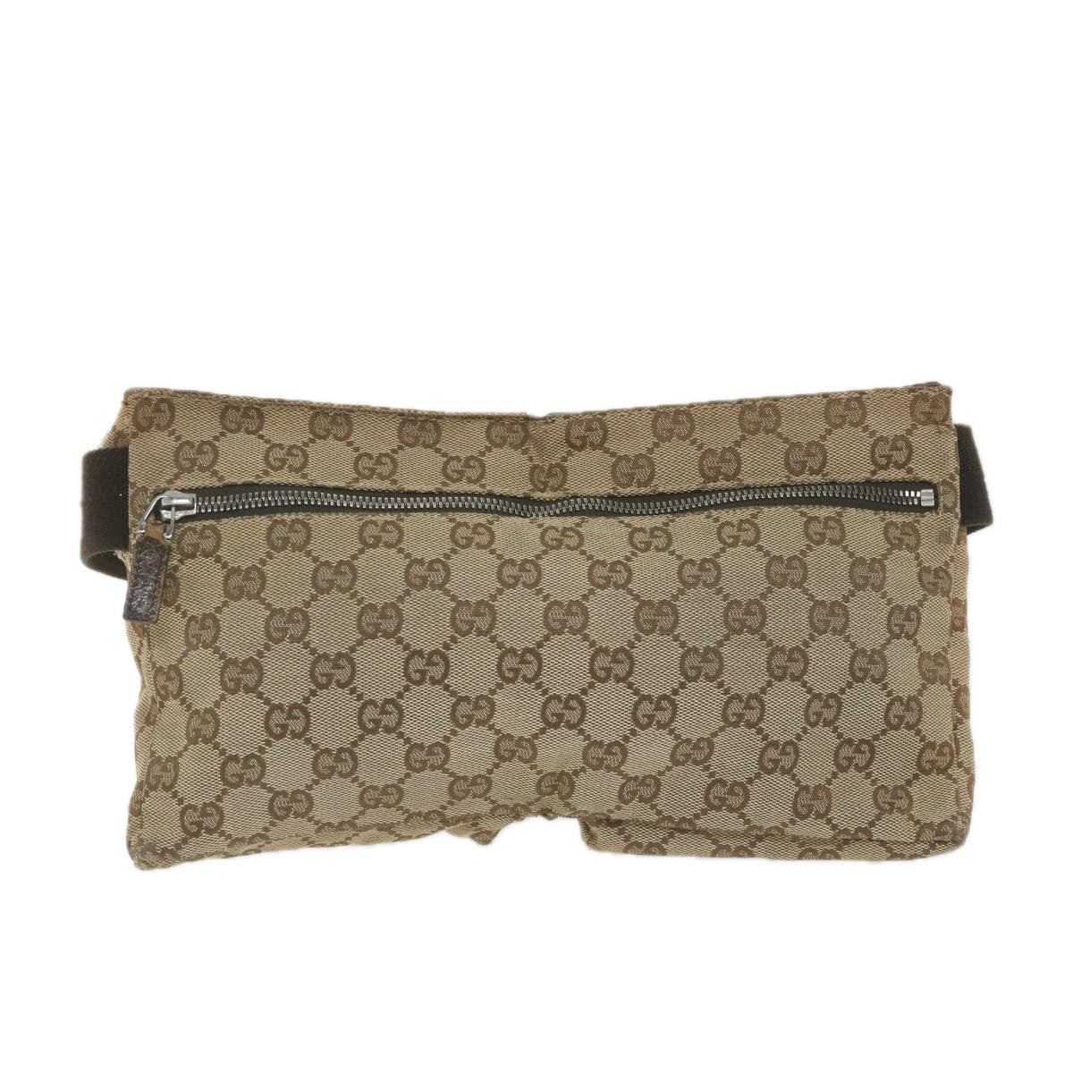 GUCCI GG Canvas Waist bag Beige 28566 bs9936