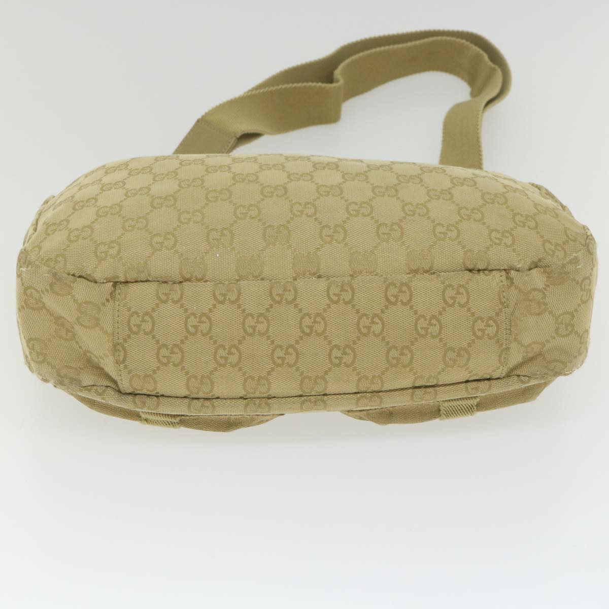 GUCCI GG Canvas Shoulder Bag Khaki 90762 bs9937