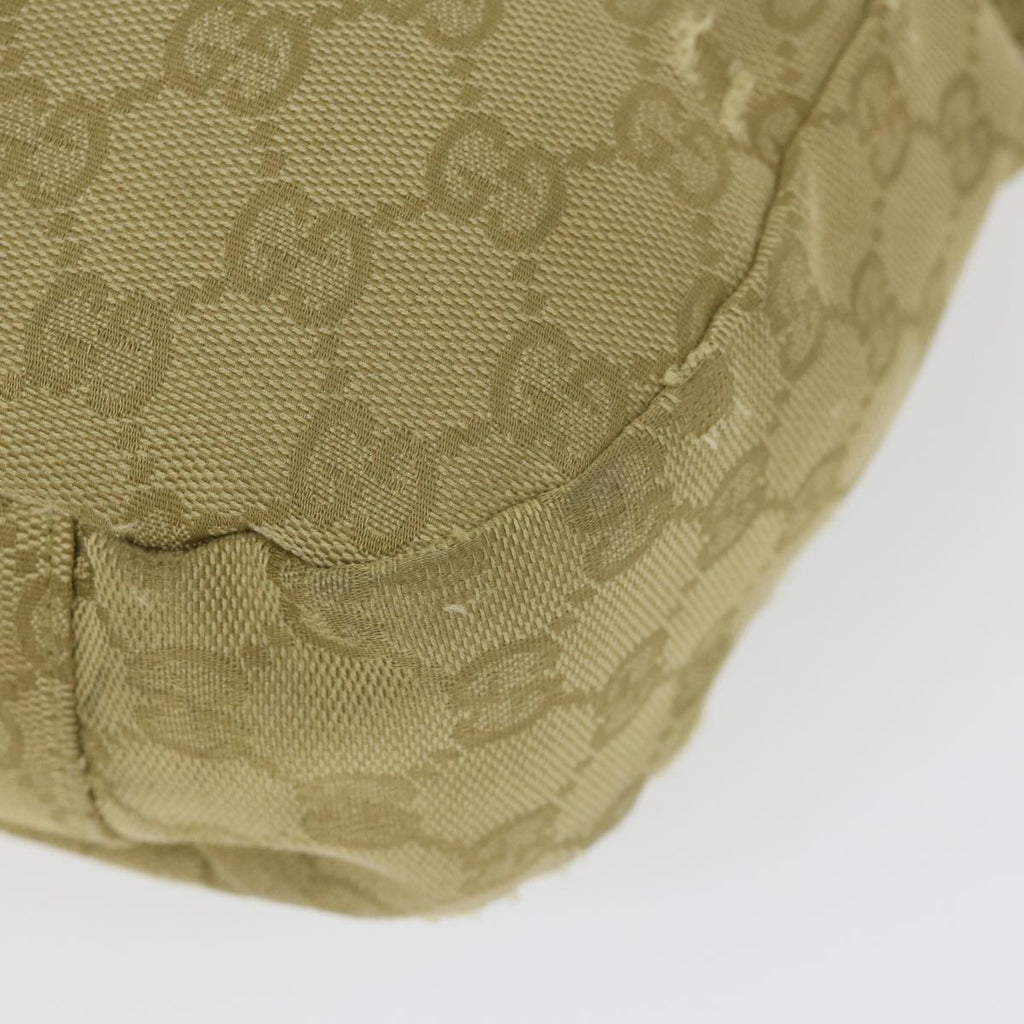 GUCCI GG Canvas Shoulder Bag Khaki 90762 bs9937